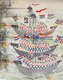 China: Chinese painting of a naval battle scene at the Dagu or Taku Forts, Second Opium War, 1859