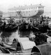 China: Opium storage ship or floating godown at Canton (Guangzhou) harbour, late 19th century